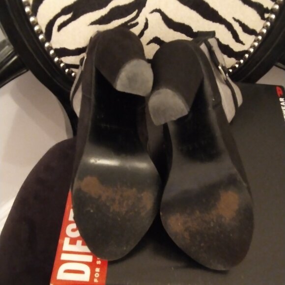 Diesel Saarema suede and fabric boots: when business and country mix! - Picture 5 of 7